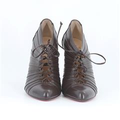 CHRISTIAN LOUBOUTIN BW42 4058 Inverness 100 Appollo Leather Pumps